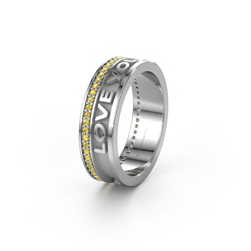 Ehering Namering 2 585 Weißgold ±6 x 2 mm