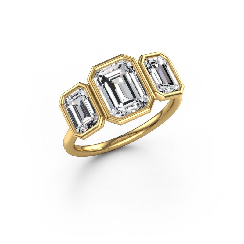 Verlovingsring Lavon 3 EME 585 goud lab-grown diamant 3.15 crt