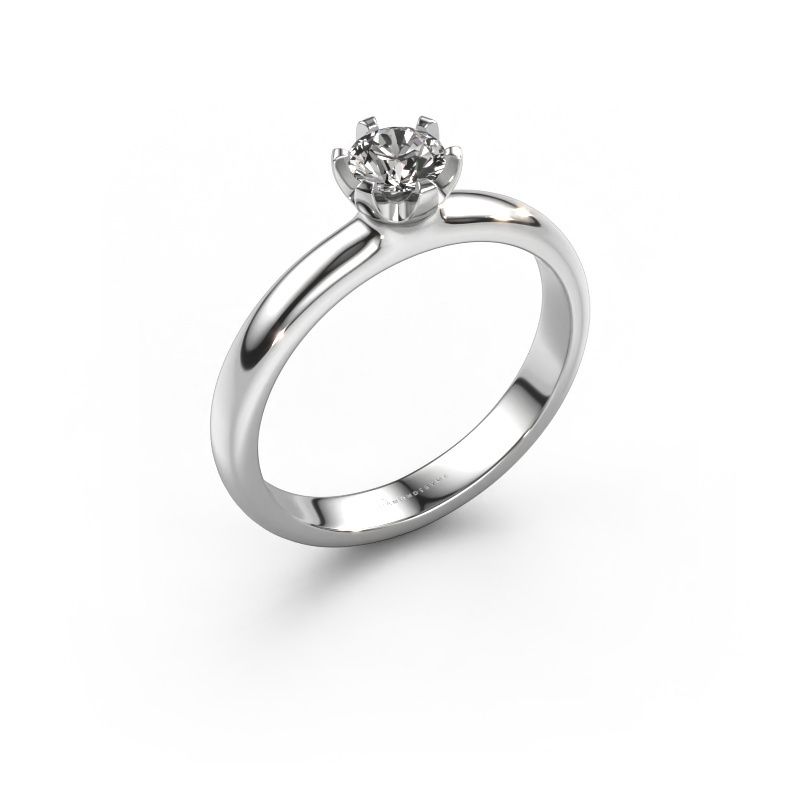 Verlovingsring Lorretta 585 witgoud diamant 0.40 crt