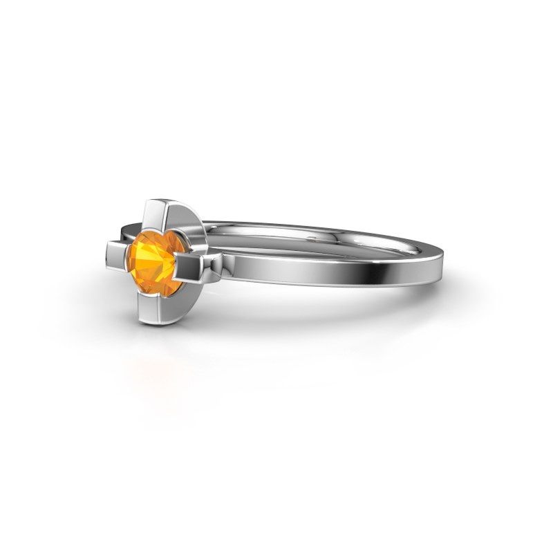 Afbeelding van Ring Therese<br/>950 platina<br/>Citrien 4.2 mm
