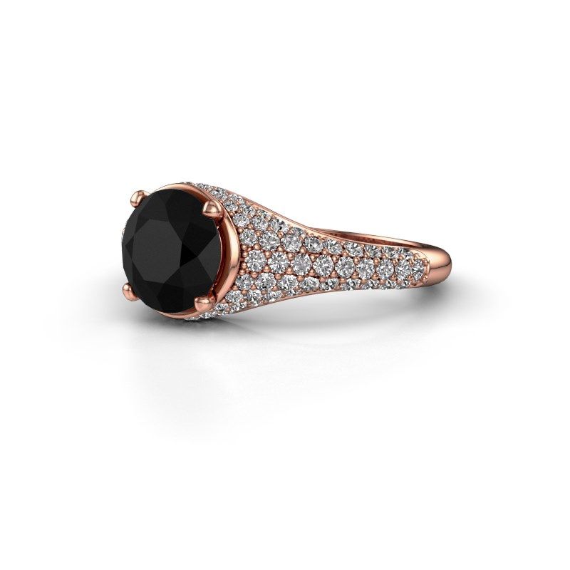Bild von Verlobungsring lovella<br/>585 Roségold<br/>schwarz diamant 2.429 crt