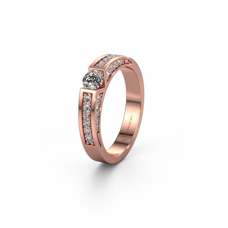 Ehering WH2098L 585 Roségold Lab-grown Diamant ±4x3 mm