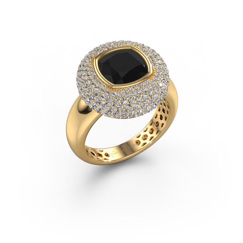 Anillo Keshia 585 oro diamante negro 4.503 crt