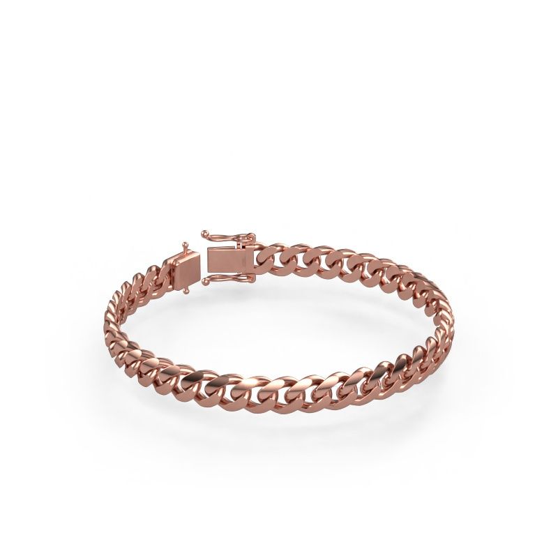 Cuban bracelet ±0.31 in 585 rose gold