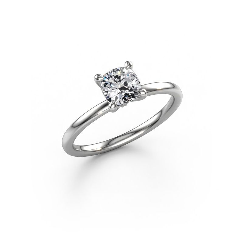 Engagement ring Crystal CUS 1 585 white gold lab grown diamond 1.00 crt