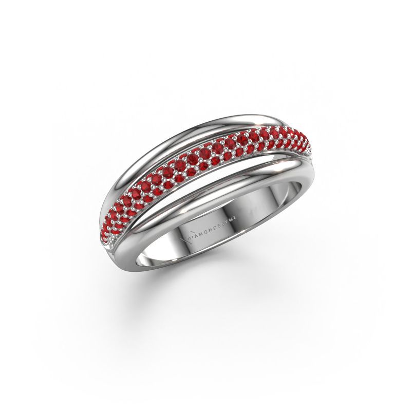 Ring Paris 950 Platin Rubin 1 mm