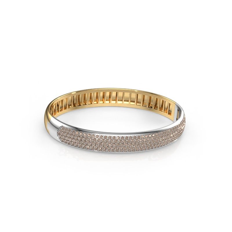 Armreif Emely 9mm 585 Gold Braun Diamant 3.018 crt