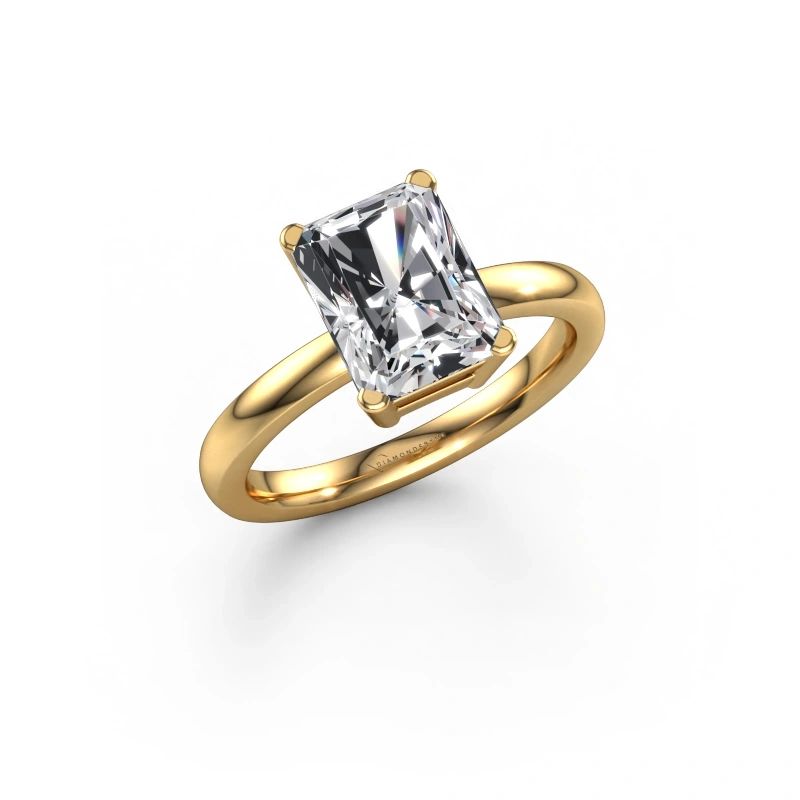 Engagement ring Denita 1 RAD 585 gold diamond 2.50 crt