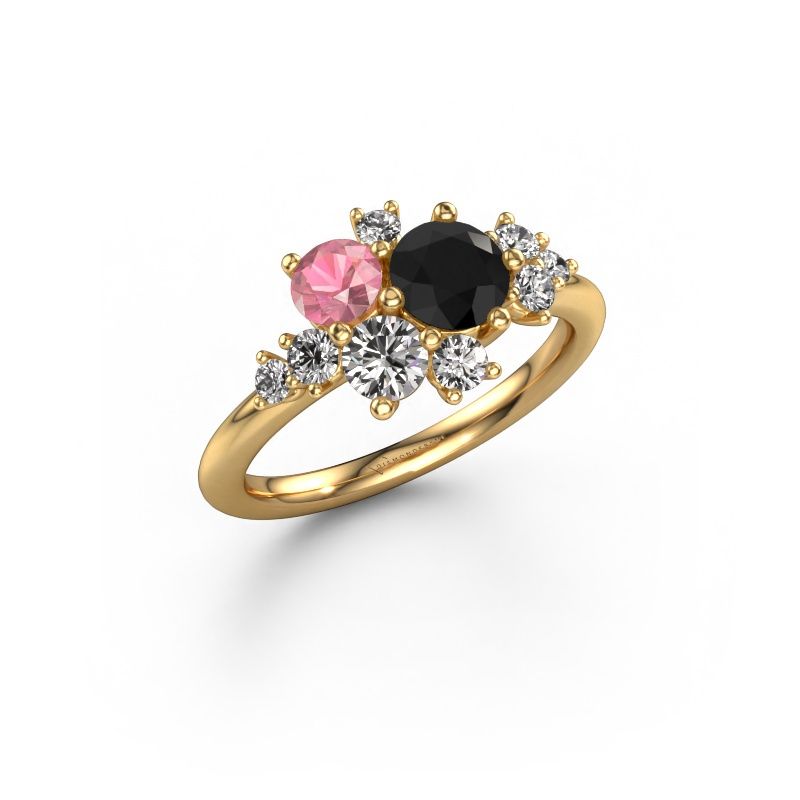 Ring Veronica 585 gull svart diamant 1.235 crt