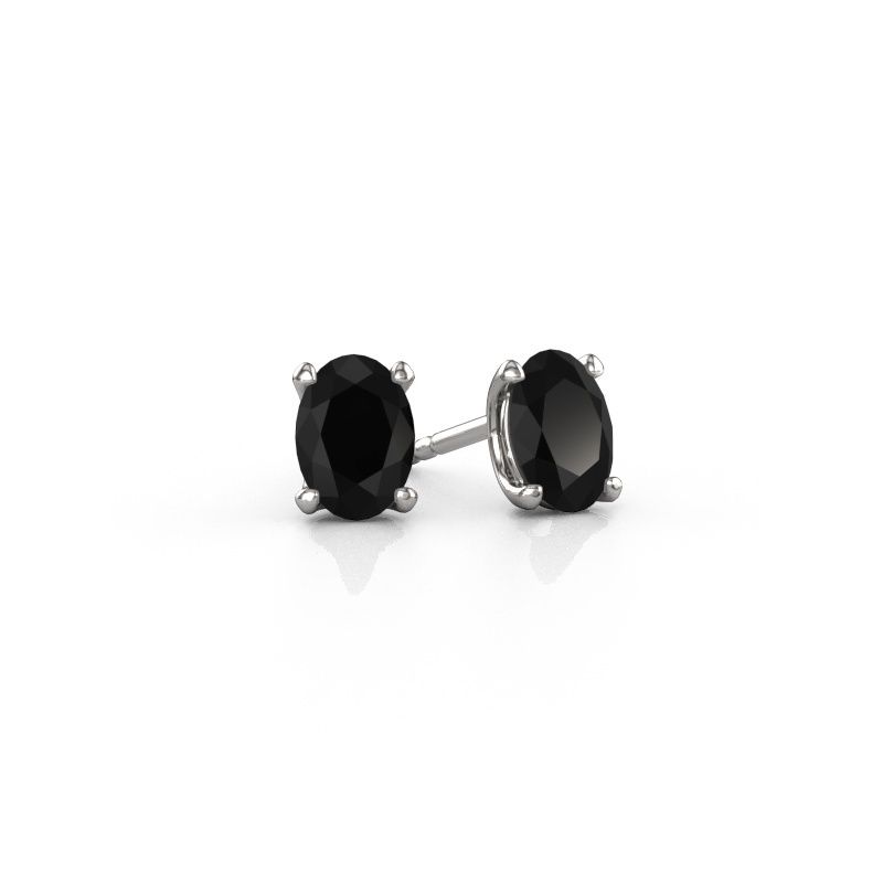 Ohrsteckers Sam OVL 585 Weißgold Schwarz Diamant 1.05 crt