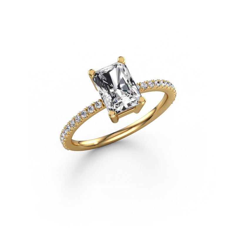 Engagement ring Denita 2 RAD 585 gold diamond 1.68 crt