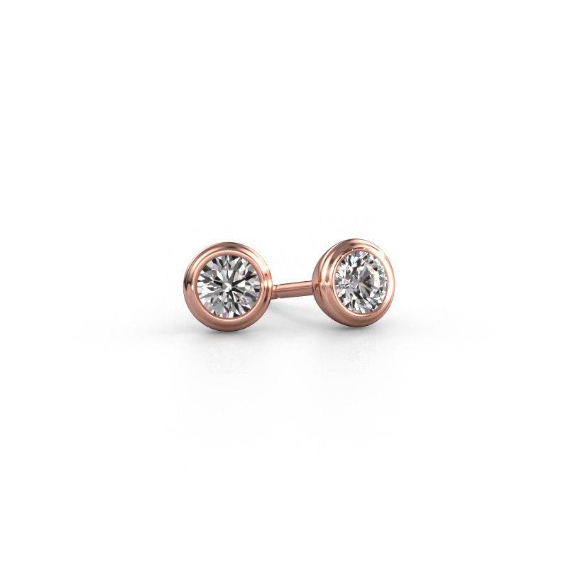 Ohrsteckers Shemika 585 Roségold Diamant 0.25 crt