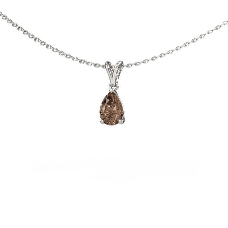 Pendant Sam PER 585 white gold brown diamond 0.65 crt