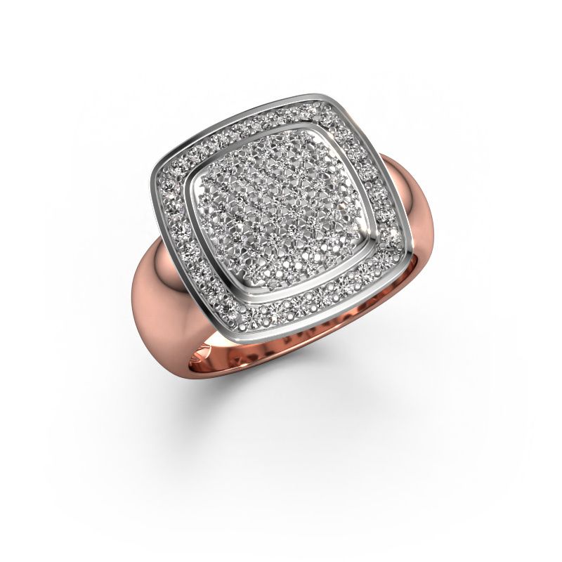 Ring Paige 585 rose gold diamond 0.658 crt