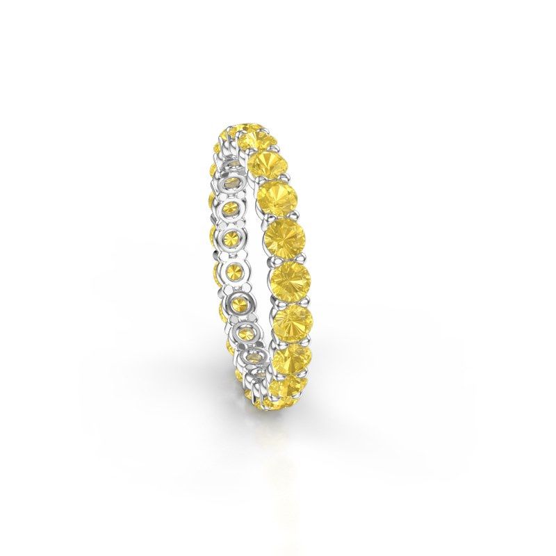 Bild von Ring heddy rnd 2.9<br/>585 Weißgold<br/>gelb saphir 2.9 mm