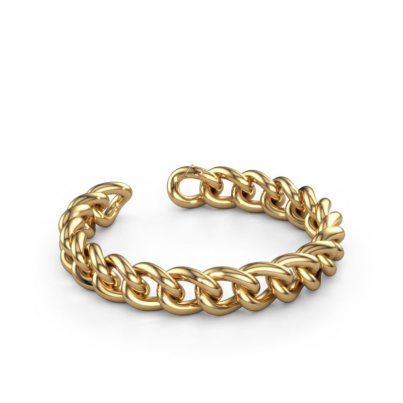 Panzer Armband ±12 mm 585 Gold