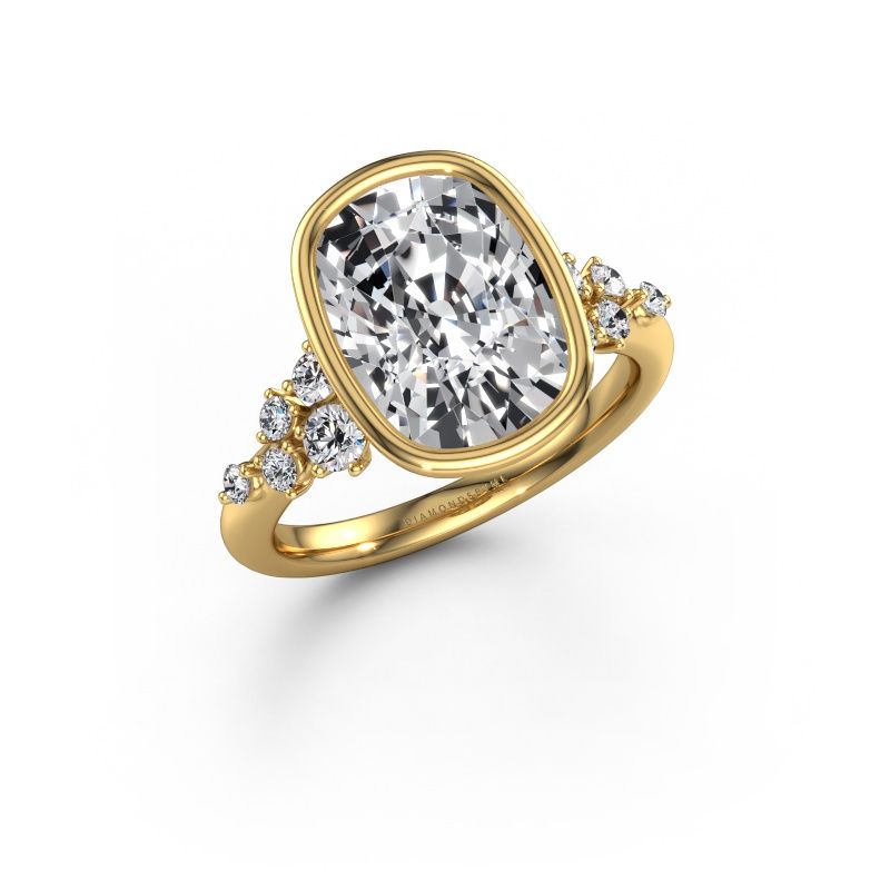 Engagement ring Aliyah CSH 585 gold lab grown diamond 4.89 crt