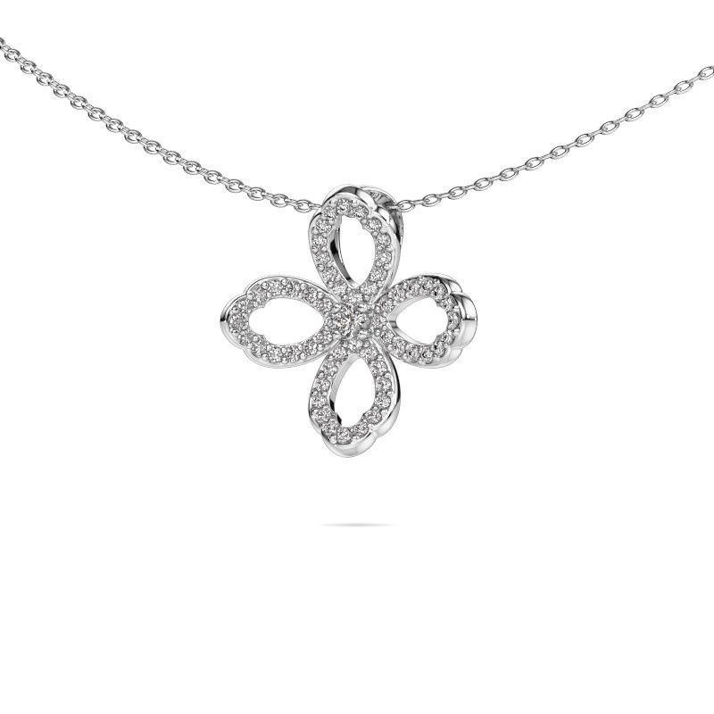 Kette Chelsea 585 Weißgold Zirkonia 2 mm