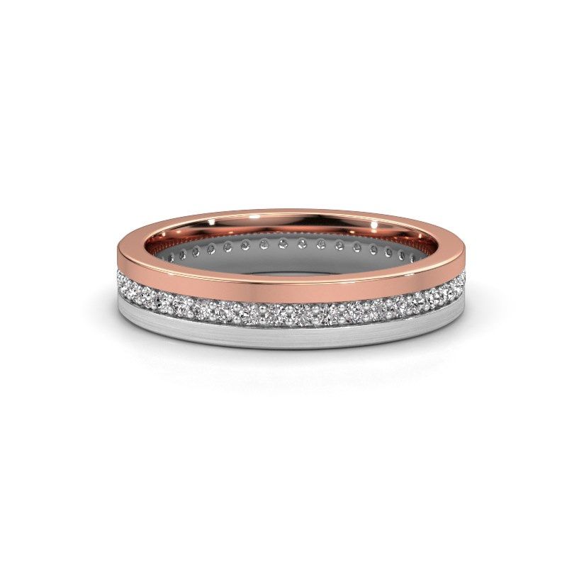 Image of Wedding ring WH0203L14BPM<br/>585 rose gold ±4x2 mm<br/>Diamond 0.44 crt