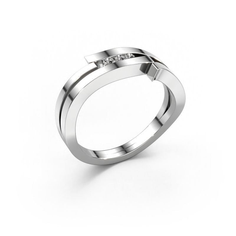 Ring Amelie 585 white gold diamond 0.053 crt