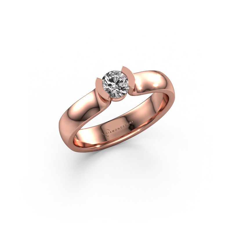 Ring Ophelia 585 rose gold diamond 0.30 crt