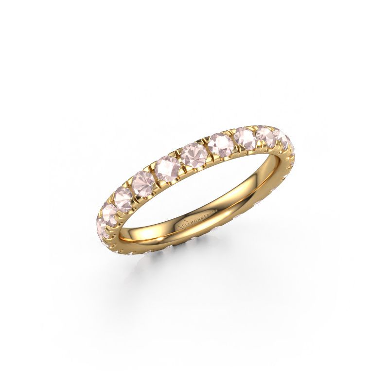 Ring Jackie 2.5 585 gold morganite champagne 2.5 mm