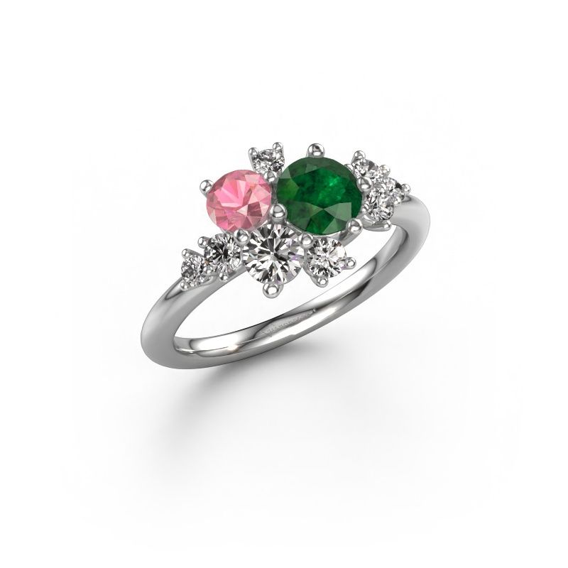 Ring Veronica 950 platinum emerald 5.4 mm