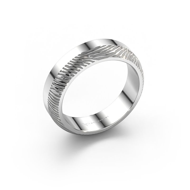 Wedding ring Lyda 585 white gold ±5 x 2 mm