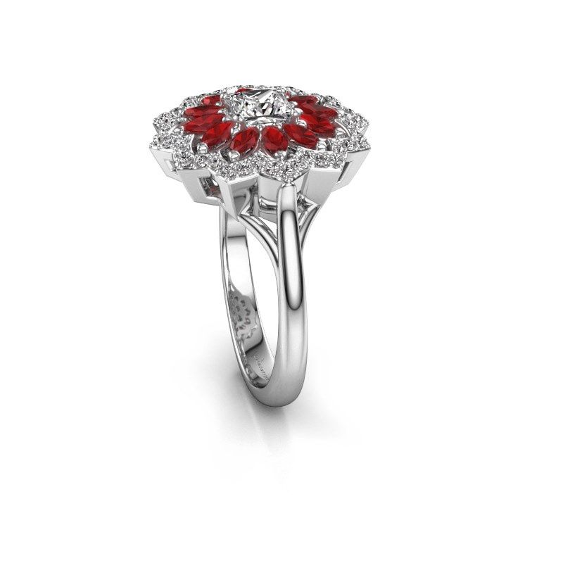 Image of Engagement ring Franka 950 platinum zirconia 4 mm