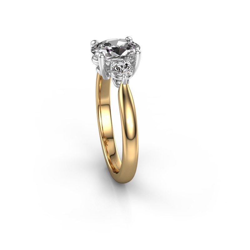 Image de Bague de fiançailles Lieselot OVL 585 or jaune diamant 1.19 crt