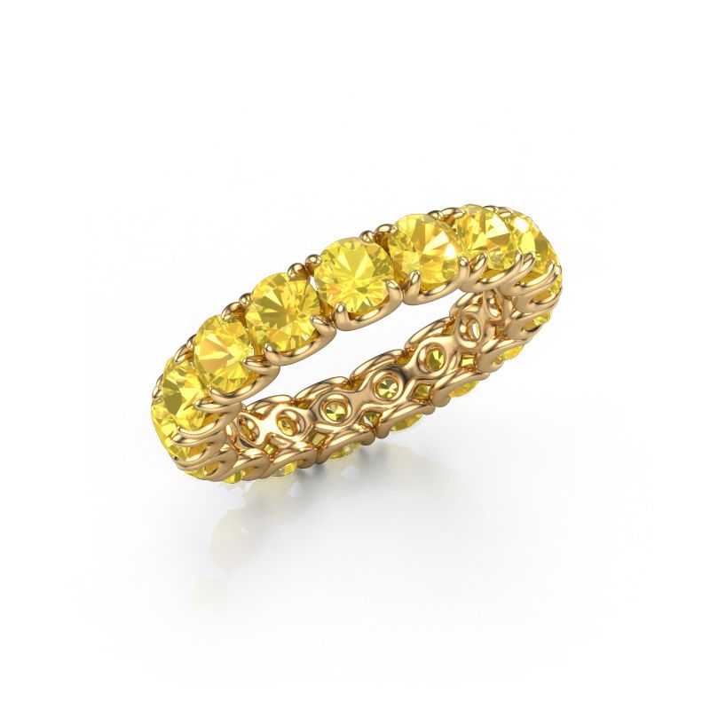 Bague Estee 4.0 585 or jaune saphir jaune 4 mm