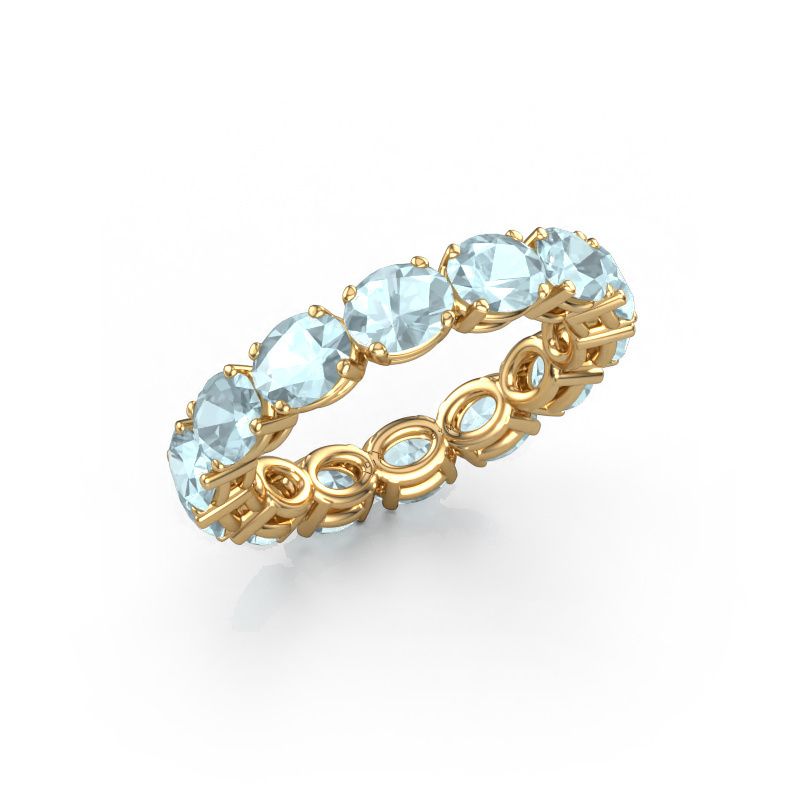 Ring Vivienne OVL 5x4 585 gold aquamarine 5x4 mm