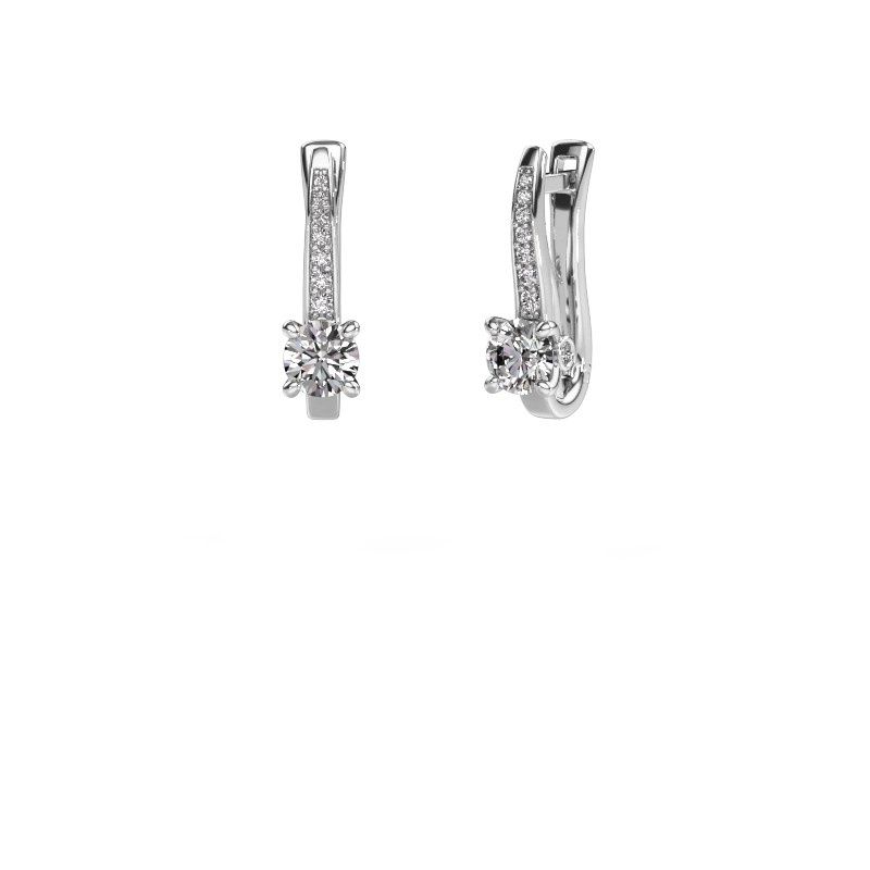 Image of Earrings Valorie 585 white gold diamond 1.18 crt