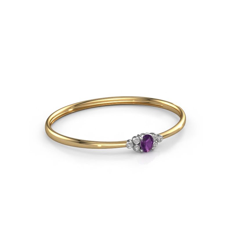 Bangle Lucy 585 gold amethyst 8x6 mm