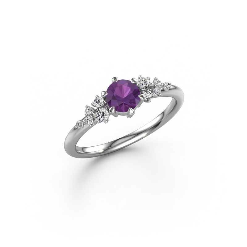 Engagement ring Royce RND 950 platinum amethyst 5 mm