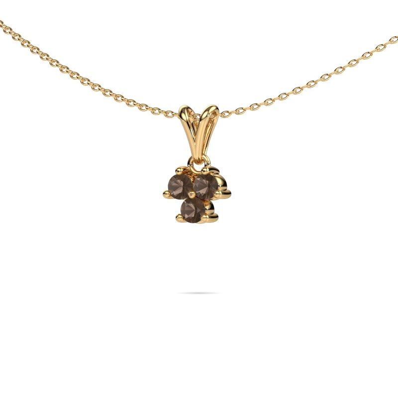 Anhänger Shirlee 585 Gold Rauchquarz 3 mm