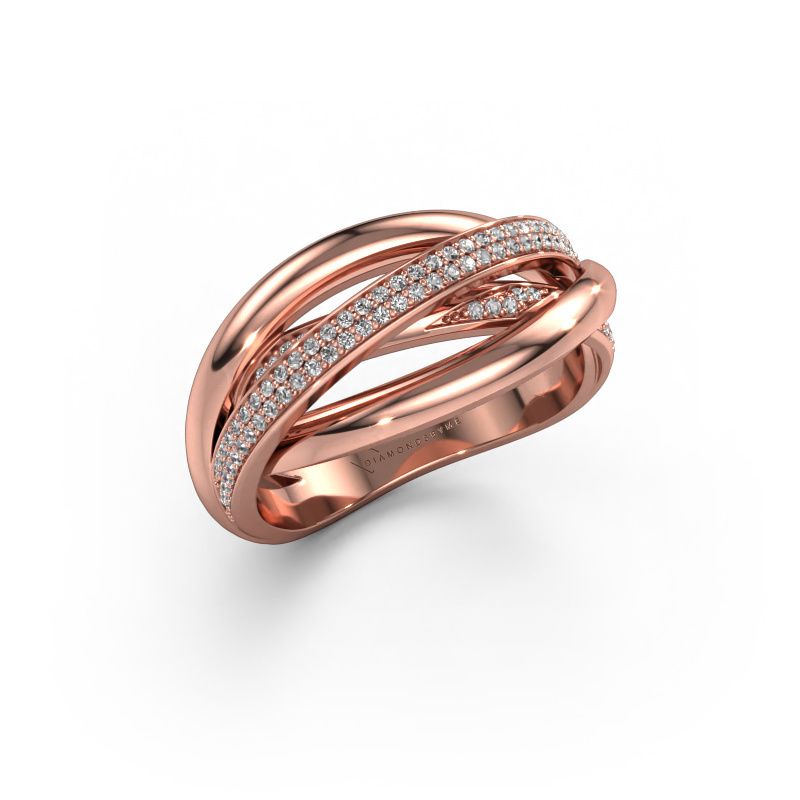 Ring Candice 585 rose gold lab grown diamond 0.24 crt