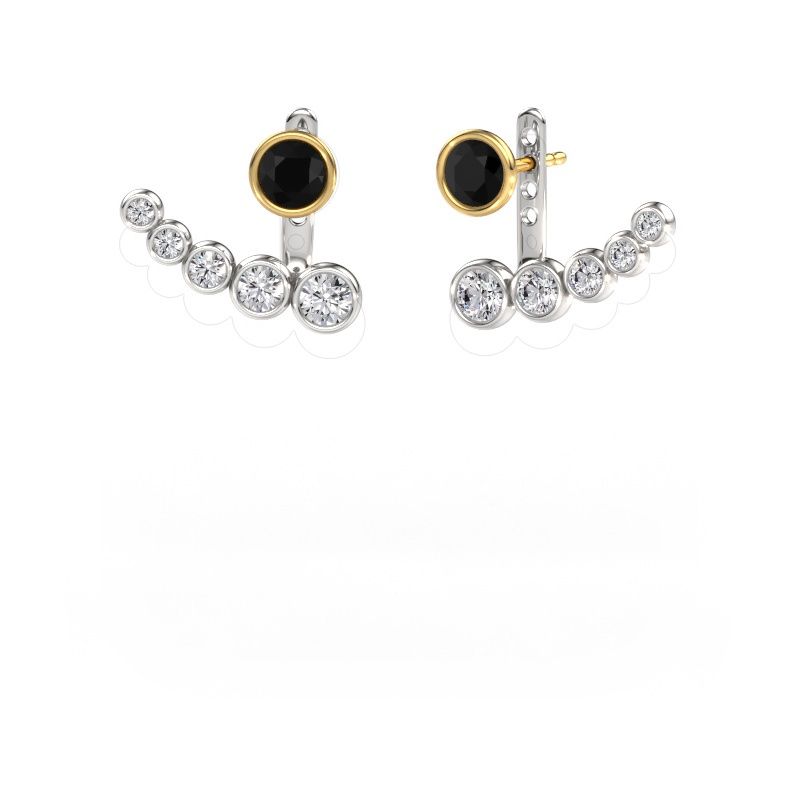 Ohrringe Wendy 585 Weißgold Schwarz Diamant 2.39 crt