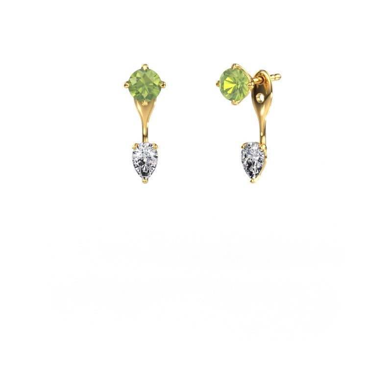 Ohrhänger Kate RND-PER 585 Gold Peridot 5 mm