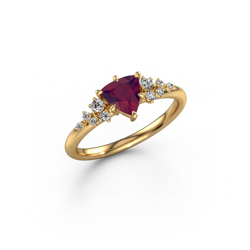 Ring Royce TRI 585 gull rhodolitt 6 mm