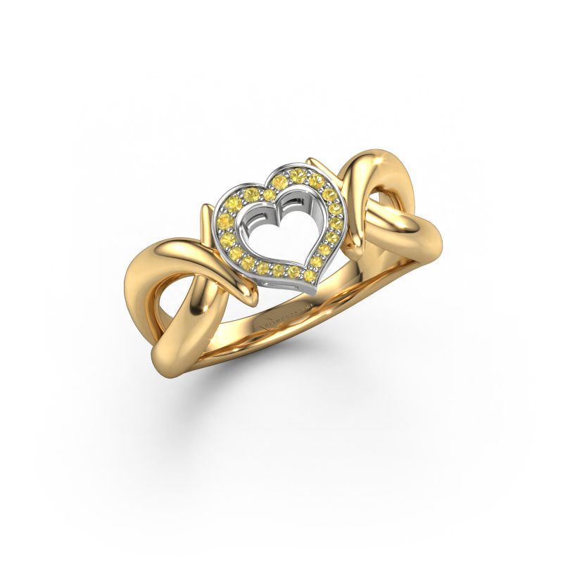Ring Earlie 1 585 gold yellow sapphire 1.1 mm