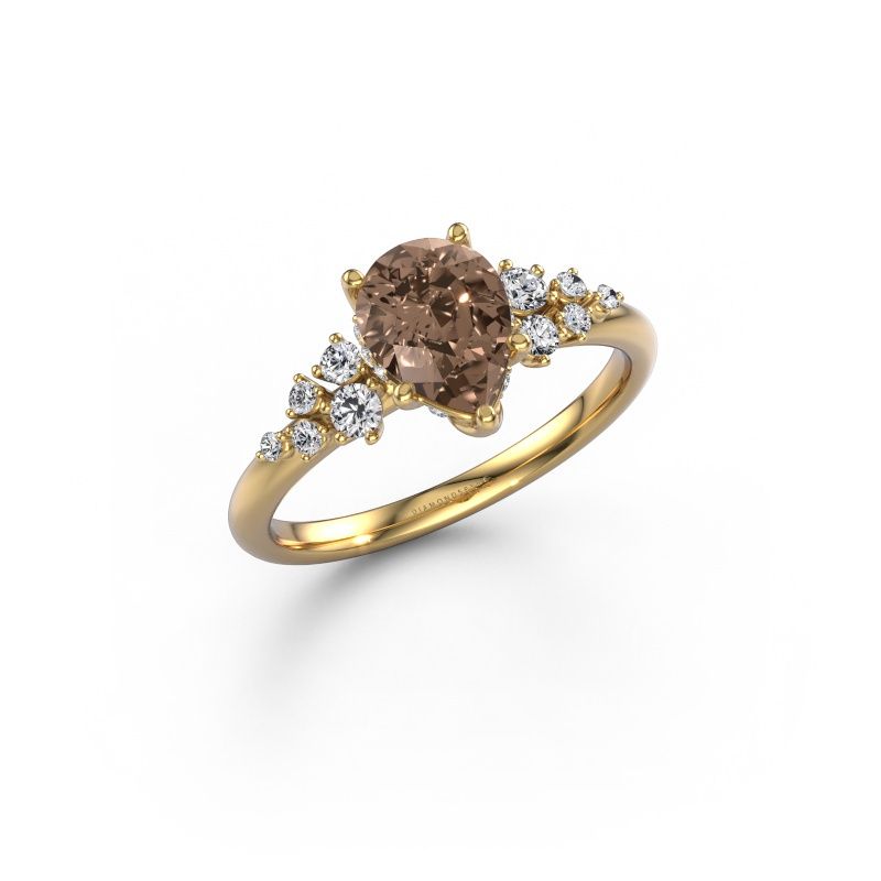 Verlobungsring Emma PER 585 Gold Braun Diamant 1.247 crt