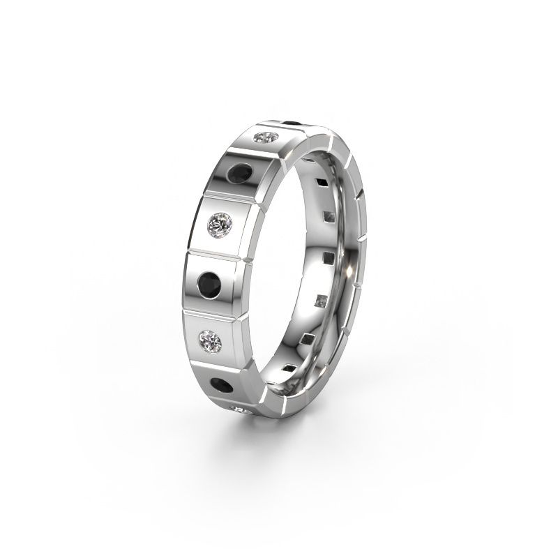 Ehering WH2055L15DP 585 Weißgold Schwarz Diamant ±5x2.4 mm