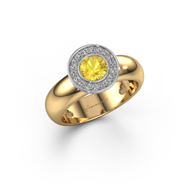 Ring Anna 585 gold yellow sapphire 5 mm