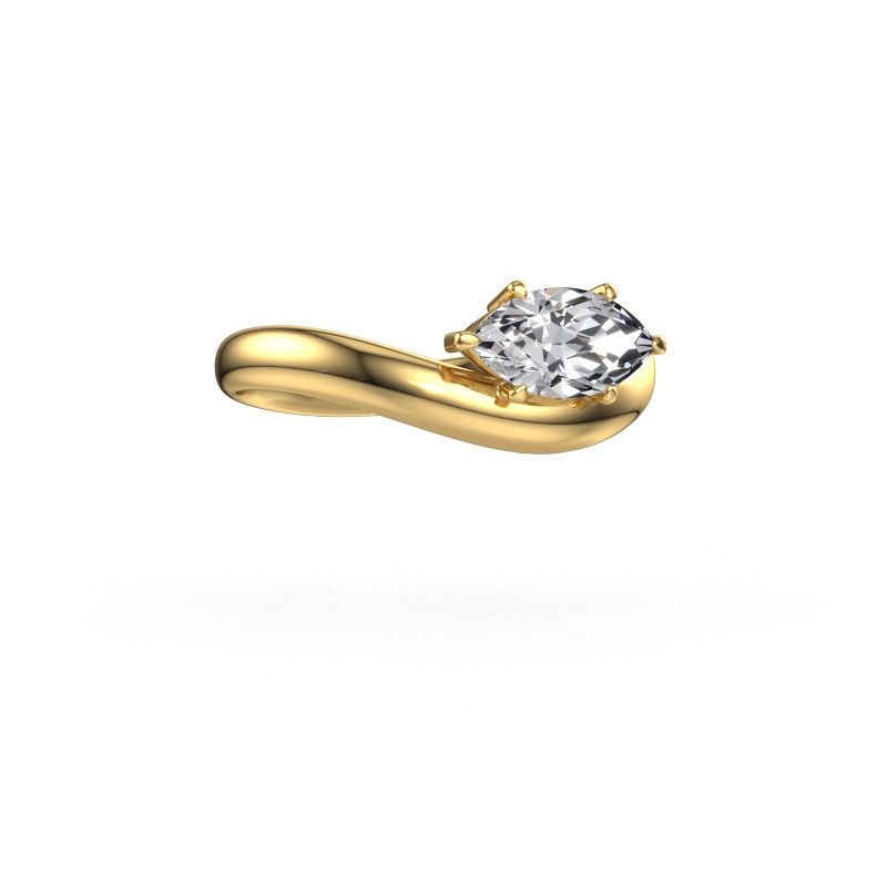 Anillo de compromiso Floor MRQ 585 oro diamante de laboratorio 1.00 crt
