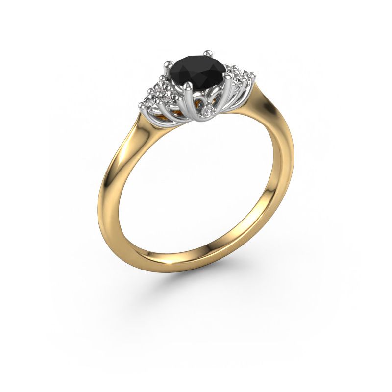 Engagement ring Felipa RND 585 gold black diamond 0.721 crt