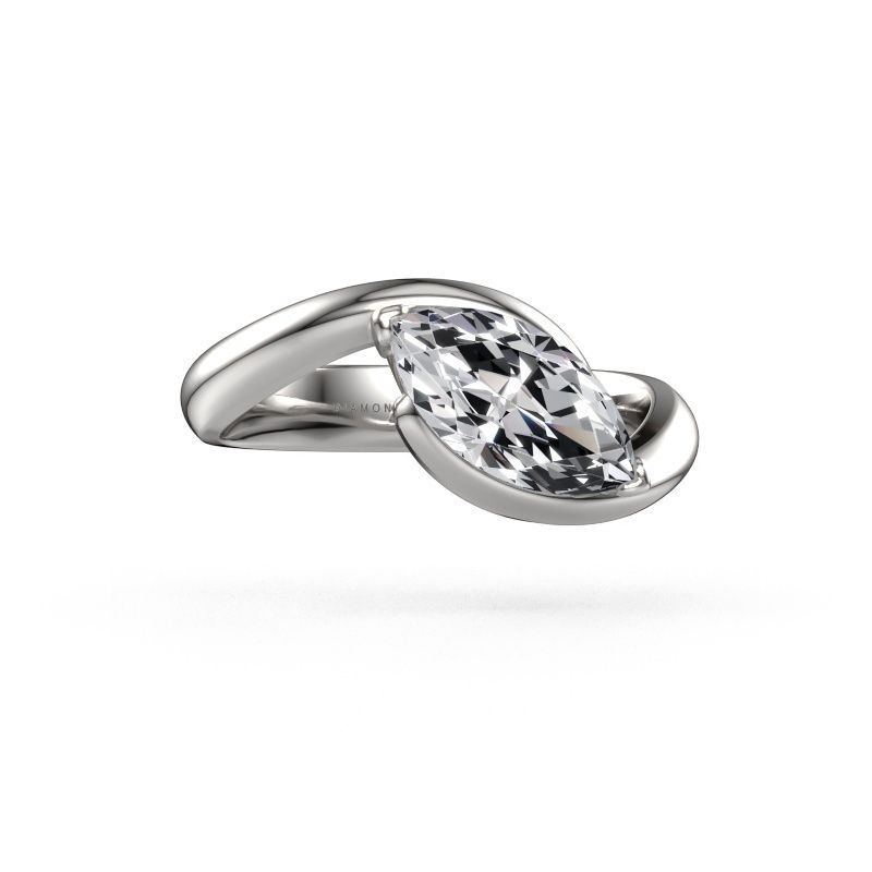 Engagement ring Aida MRQ 585 white gold diamond 1.25 crt