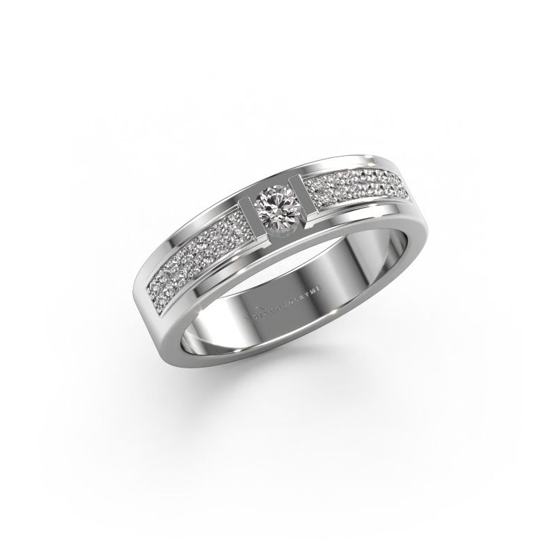 Ring Mable 585 white gold lab grown diamond 0.26 crt