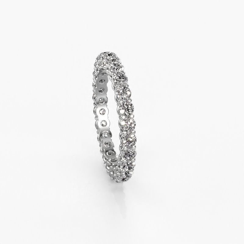 Image of Stackable ring Michelle full 2.4 585 white gold diamond 1.43 crt