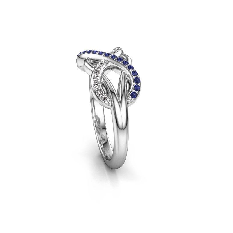 Image of Ring Lizan 585 white gold sapphire 1.1 mm